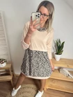 LEO Párducmintás Oversize Pulcsiruha