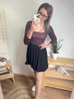 LEO Burgundi Párducmintás Ruha 