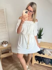 NILLA Ejtett Vállú Midiruha