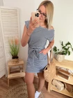 PETRA Csíkos pamutruha