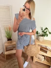 PETRA Csíkos pamutruha