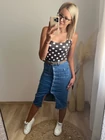 SZOFIA Gombos Farmerszoknya Övtartozékkal