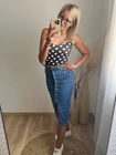 SZOFIA Gombos Farmerszoknya Övtartozékkal