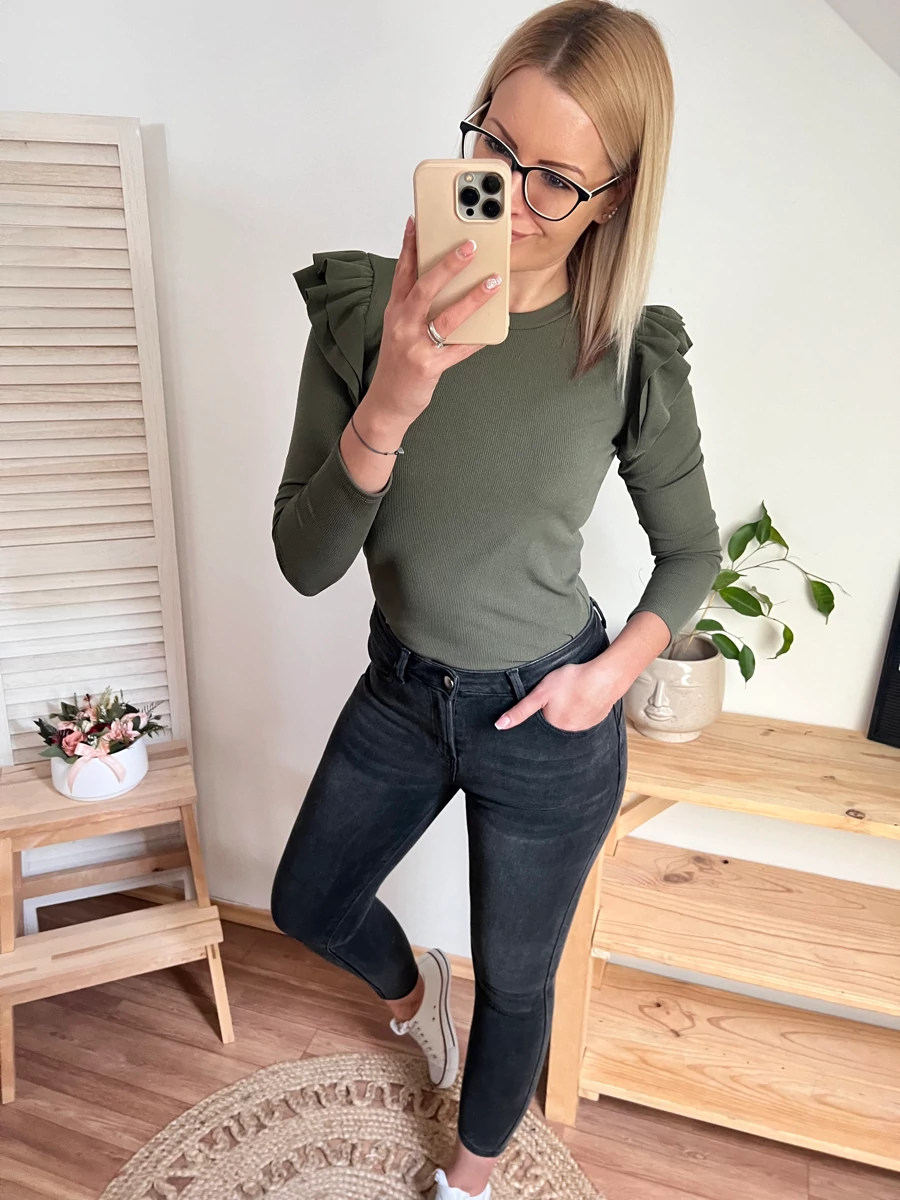 GERDA Fodros válú Khaki felső