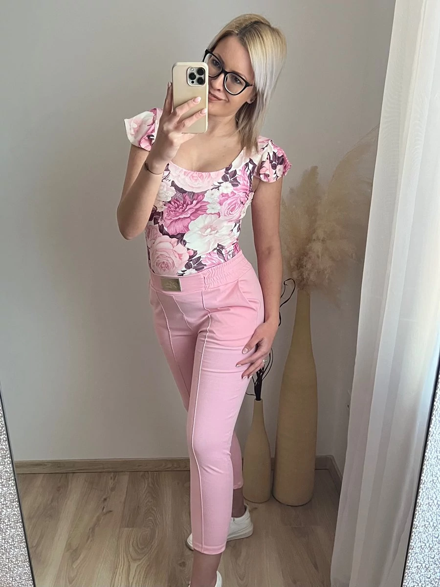 POLLI FLOWER Fodros Vállú Felső