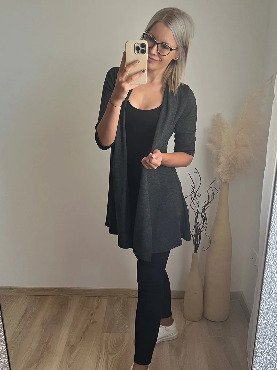 MEIKE Hosszított Kardigán