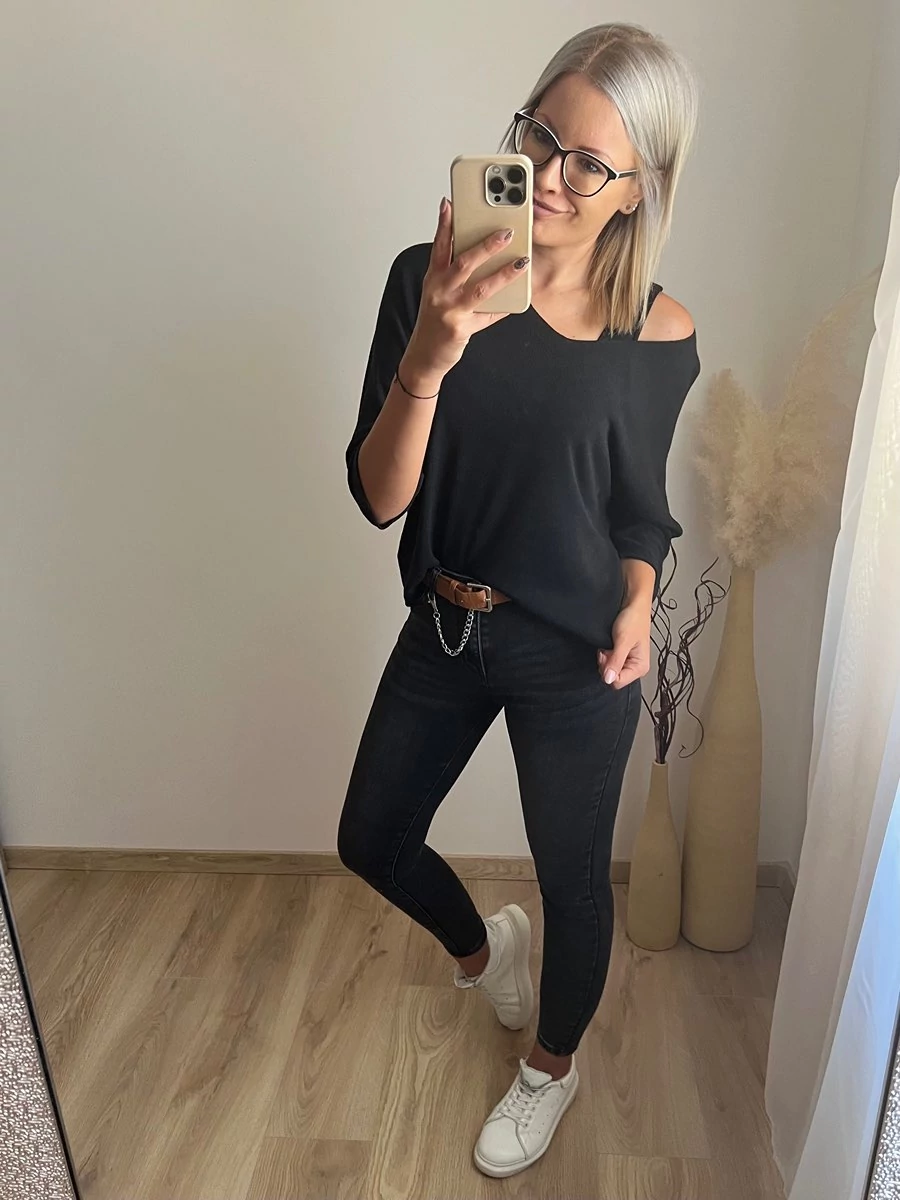 EMI Kötött Laza Felső