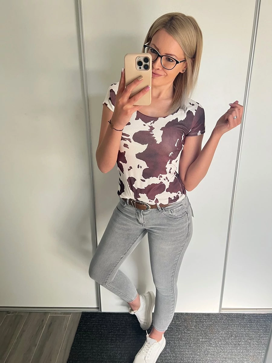 MARA Szürke Push Up Farmernadrág