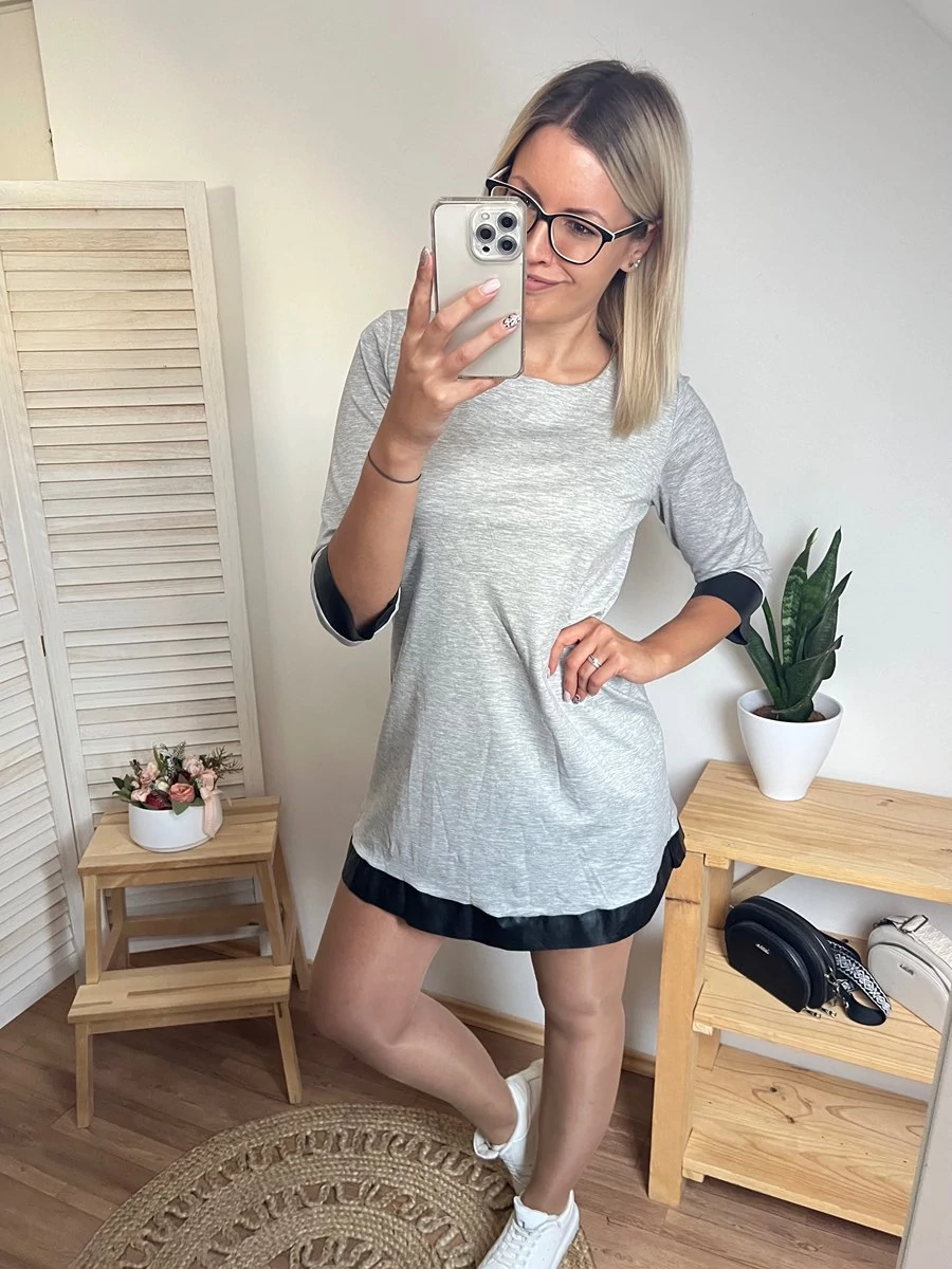 KARMEN Bőrbetétes Ruha