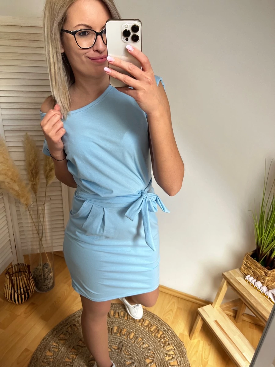 PETRA Babakék pamutruha